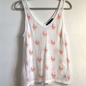 *Sold* Skull Cashmere Tank Size Small